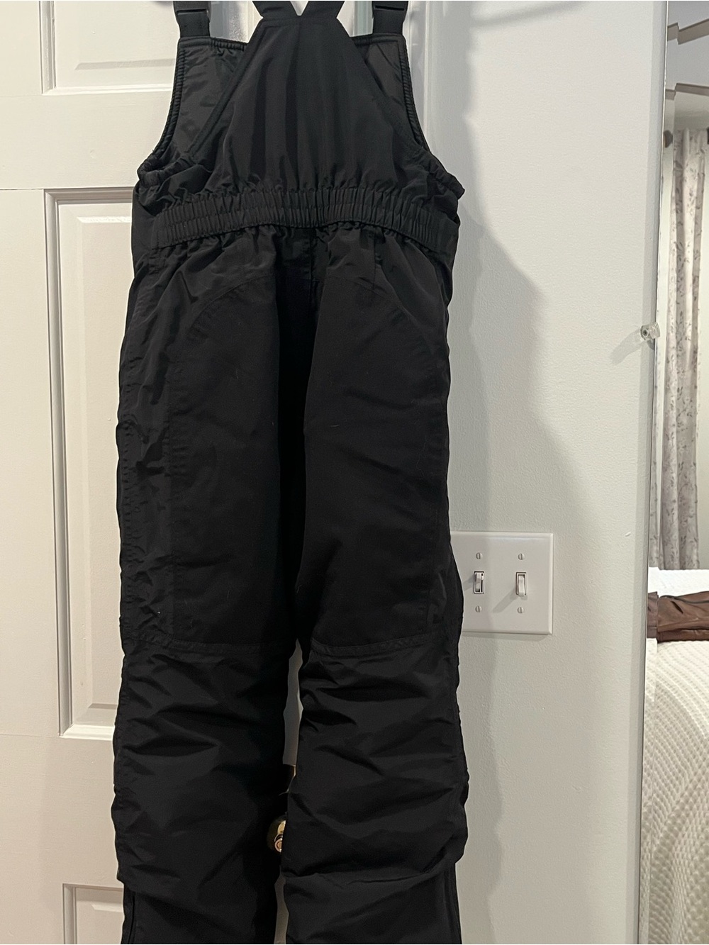 Lands End Black Bib Style Kids Snow Suit Size 7